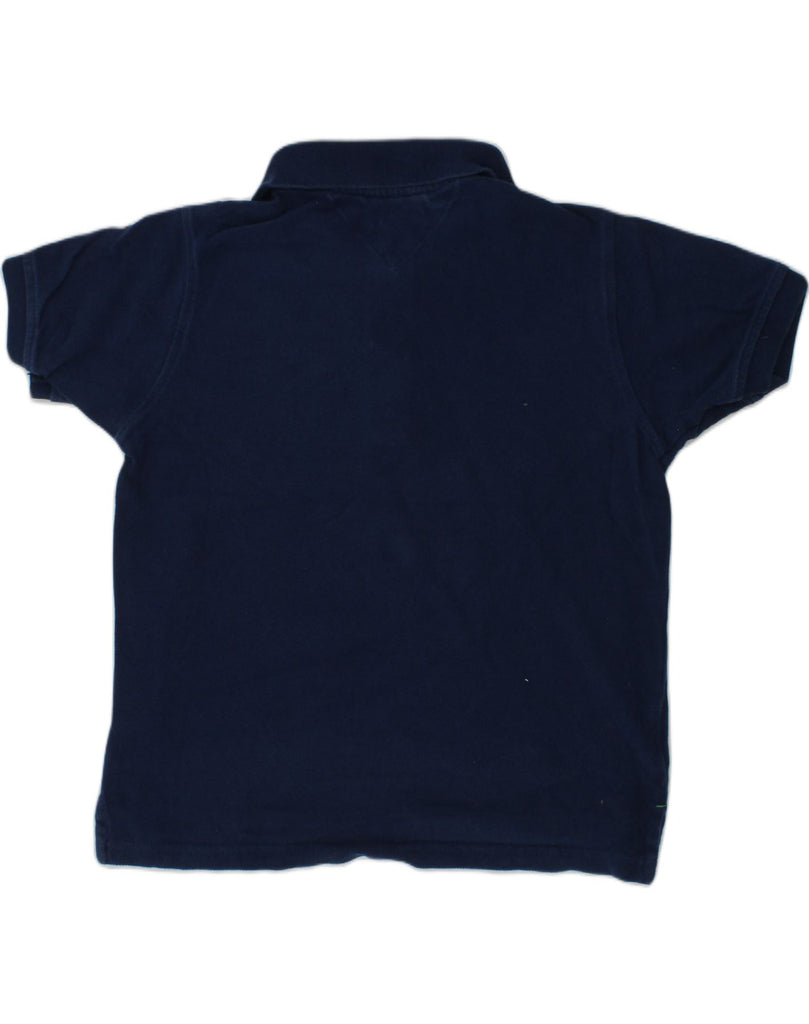 TOMMY HILFIGER Boys Polo Shirt 6-7 Years Navy Blue Cotton | Vintage Tommy Hilfiger | Thrift | Second-Hand Tommy Hilfiger | Used Clothing | Messina Hembry 