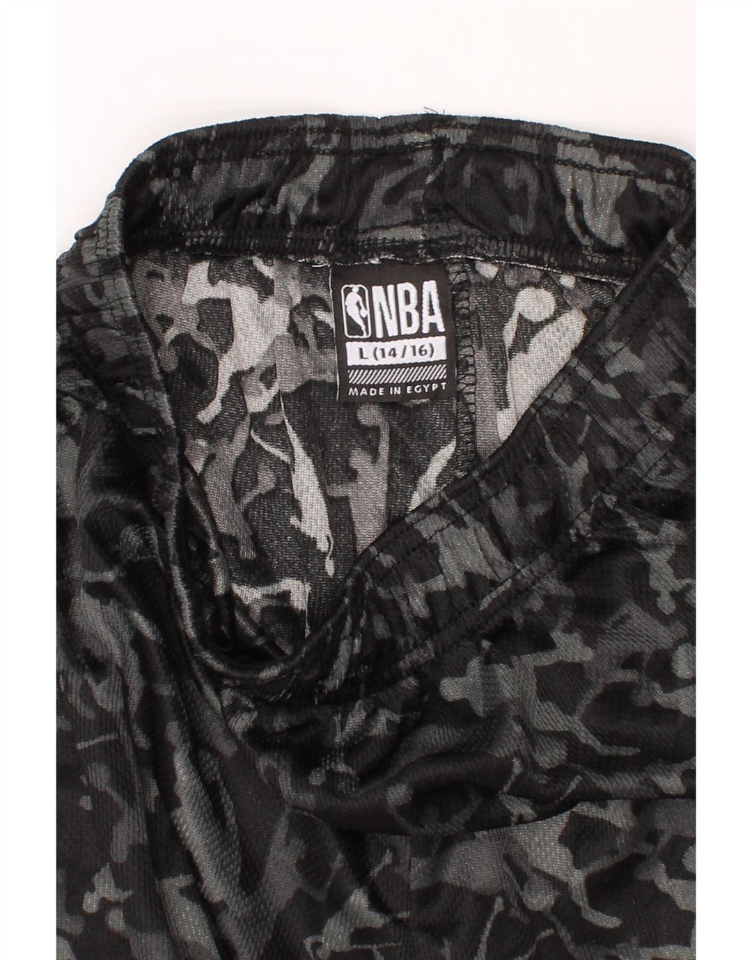 NBA Boys Graphic Sport Shorts 14-15 Years Large Grey Polyester Vintage NBA and Second-Hand NBA from Messina Hembry 