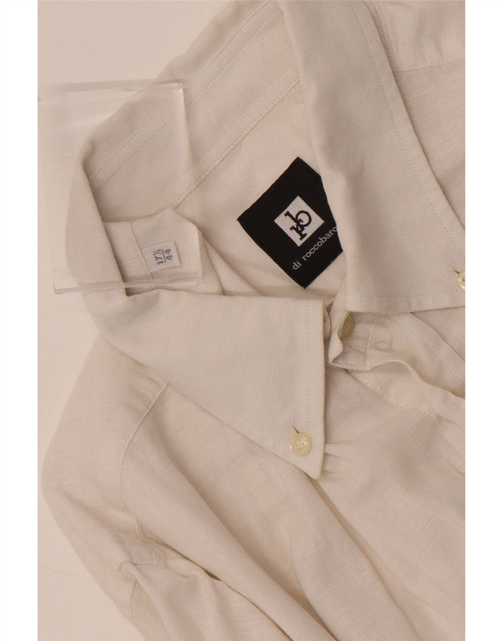 ROCCOBAROCCO Mens Shirt Size 44 17 1/2 XL White