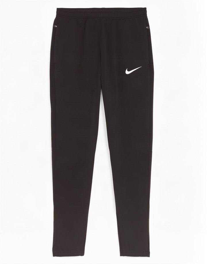 Nike Mens Dri Fit Tracksuit Trousers Medium Black Polyester