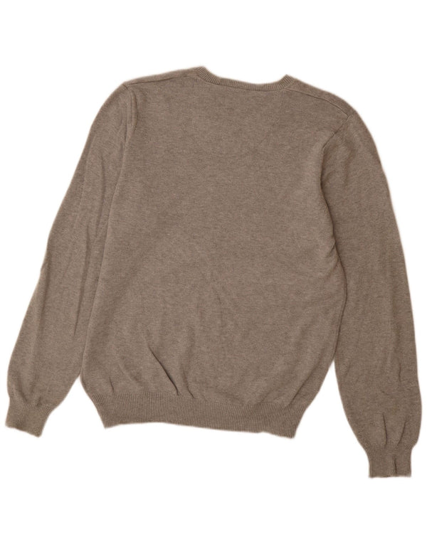 Marks & Spencer Mens Blue Harbour V-Neck Jumper Sweater Small Grey Flecked