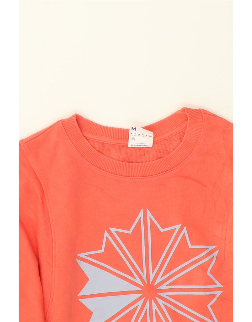 REEBOK Womens Classic Graphic Sweatshirt Jumper UK 12/14 Medium Orange | Vintage Reebok | Thrift | Second-Hand Reebok | Used Clothing | Messina Hembry 