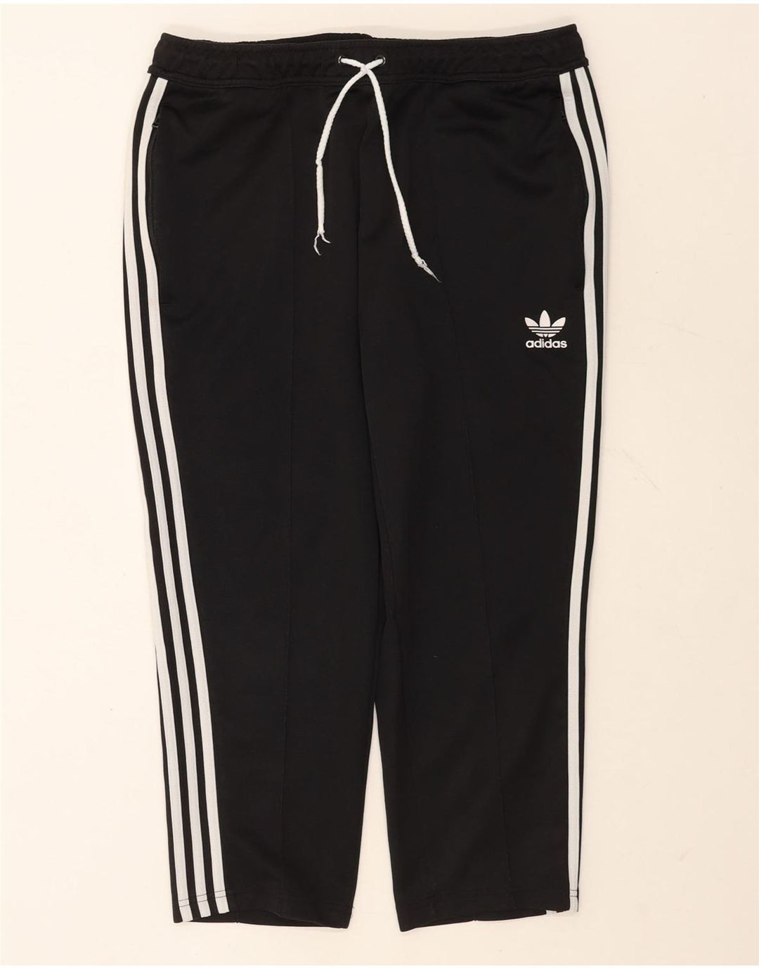 Adidas Mens Capri Tracksuit Trousers Large  Black Polyester
