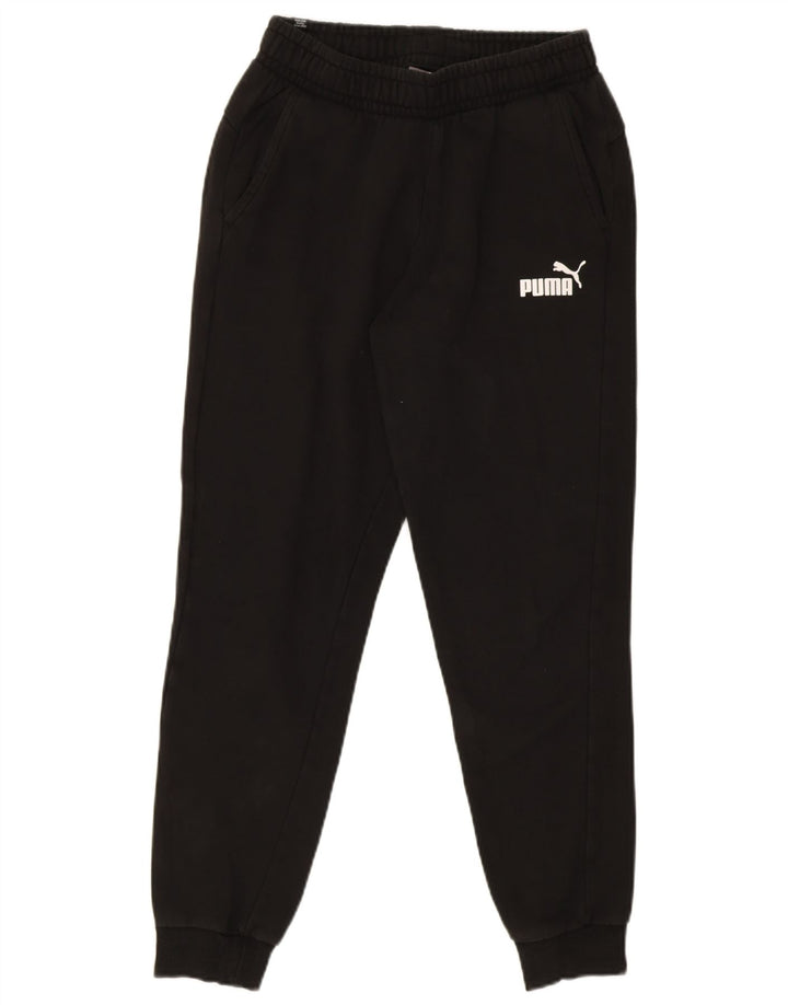 Puma Mens Tracksuit Trousers Joggers Medium  Black Cotton