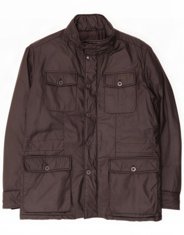 Mash Mens Windbreaker Jacket UK 44 2XL Black Cotton