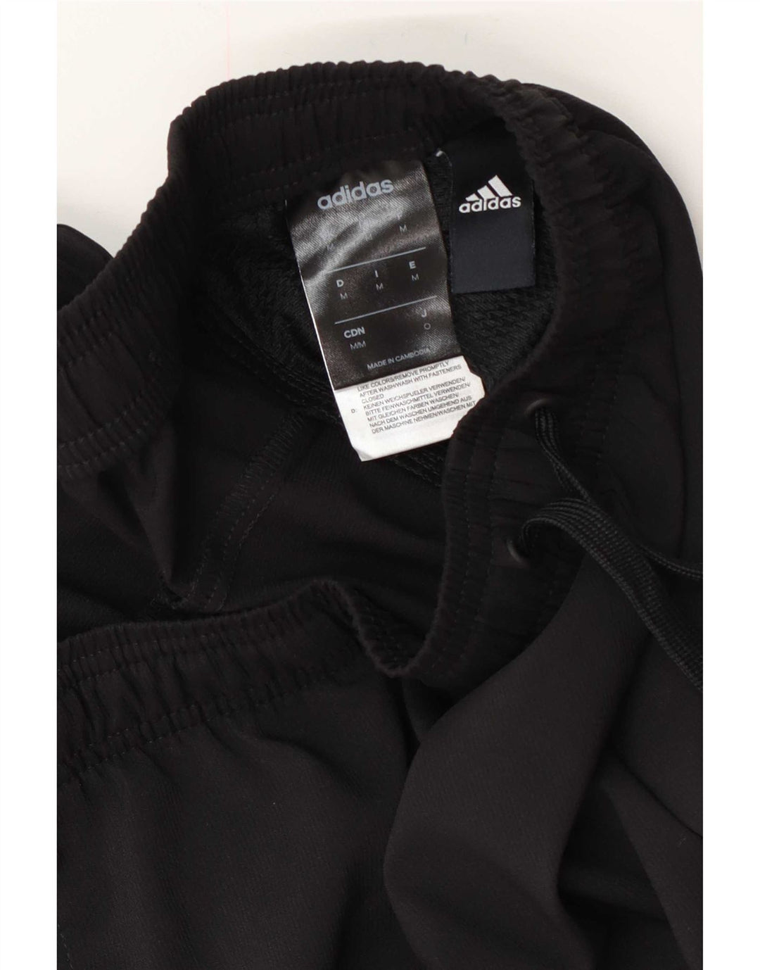 Adidas Mens Tracksuit Trousers Medium Black Polyester