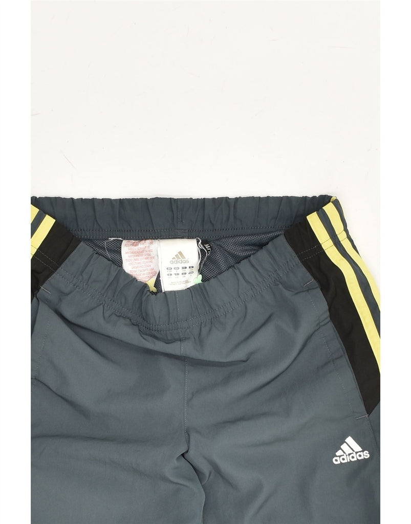 ADIDAS Boys Sport Shorts 9-10 Years Grey Polyester | Vintage Adidas | Thrift | Second-Hand Adidas | Used Clothing | Messina Hembry 