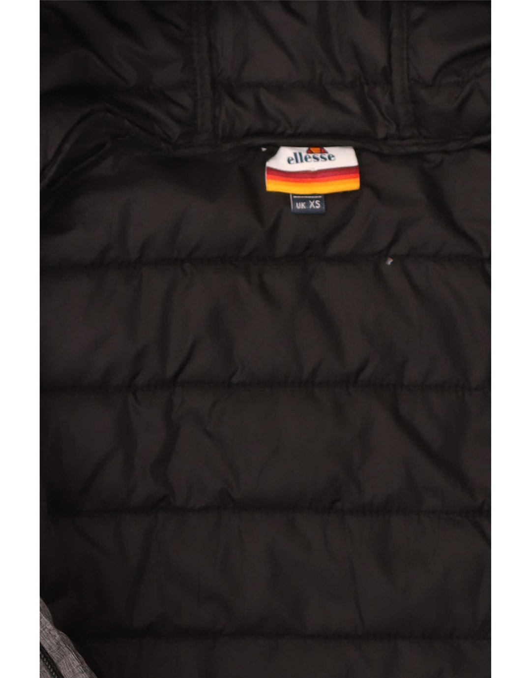 Ellesse Mens Hooded Padded Jacket UK 34 XS Grey Nylon
