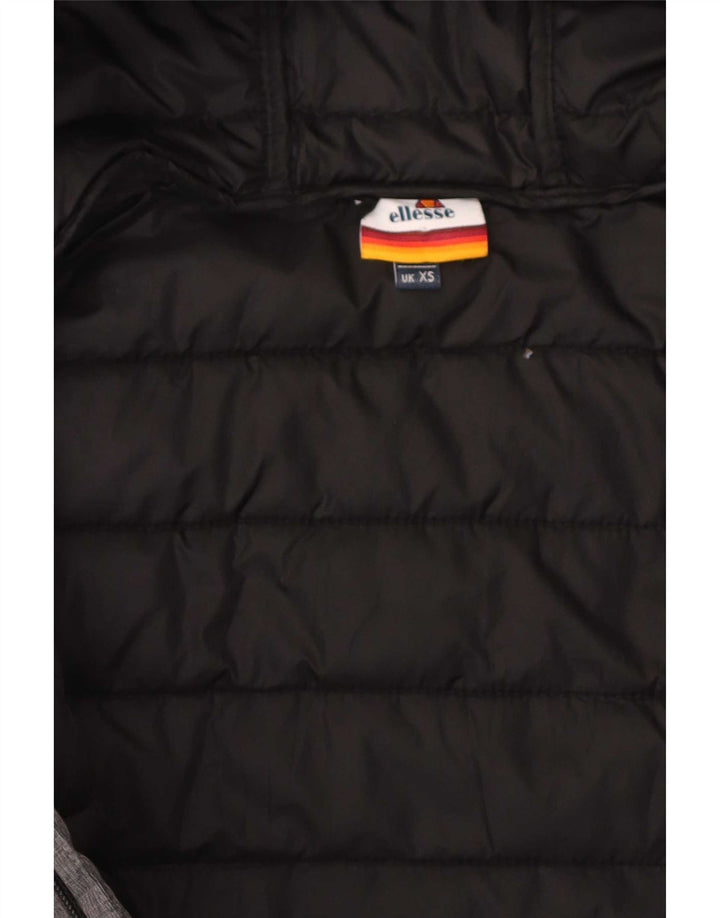 Ellesse Mens Hooded Padded Jacket UK 34 XS Grey Nylon