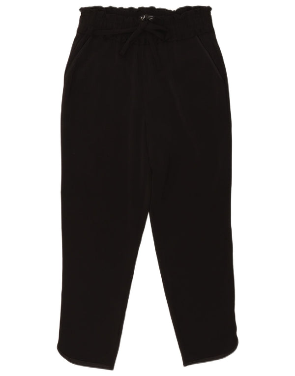 Zara Womens Trafaluc Tapered Casual Trousers XS W24 L25 Black