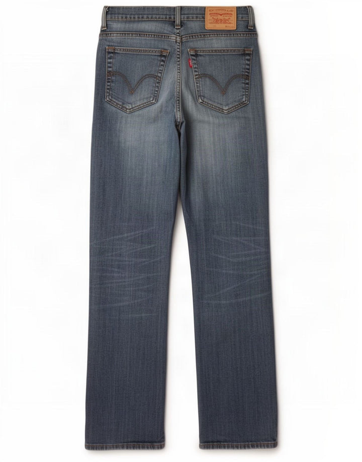 Levi's Mens 752 Straight Jeans W32 L34 Blue Cotton