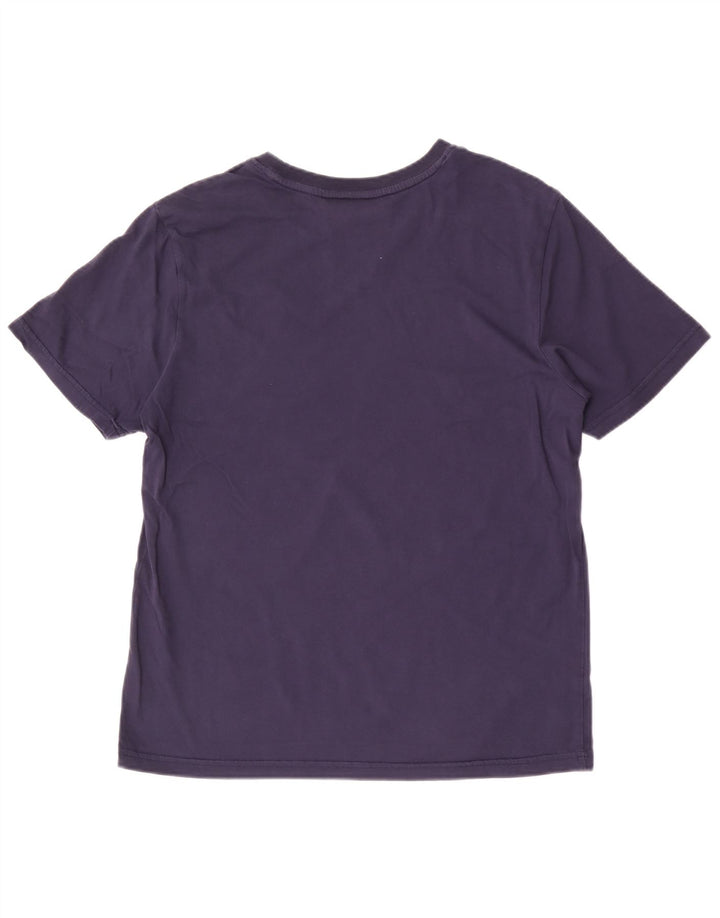 FILA Mens Graphic T-Shirt Top Small Navy Blue Cotton