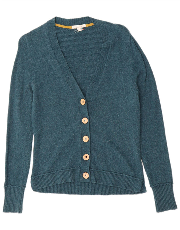 White Stuff Womens Cardigan Sweater UK 10 Small Green Nylon