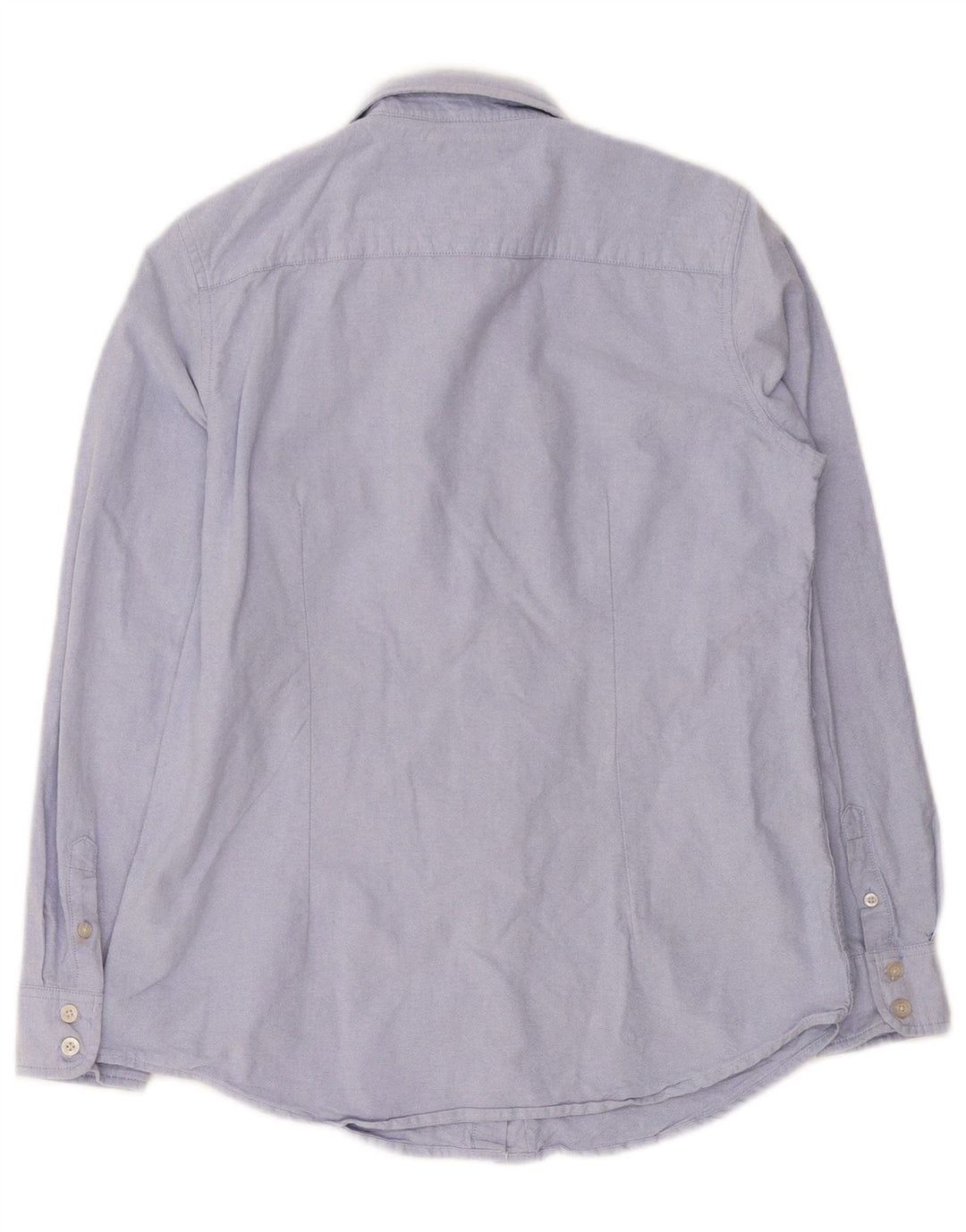 Crew Clothing Womens Tailored Shirt UK 12 Medium Blue Cotton