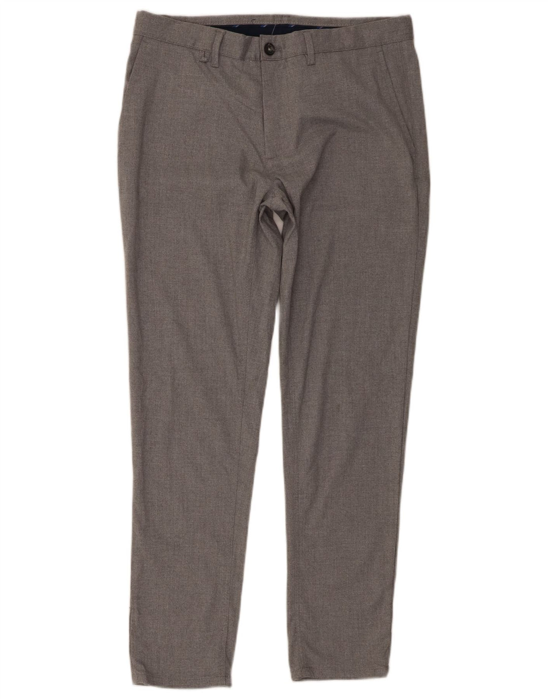 Zara Mens Slim Chino Trousers EU 40 Medium W31 L28 Grey