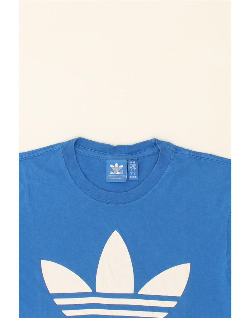 ADIDAS Mens Graphic T-Shirt Top Small Blue Cotton | Vintage Adidas | Thrift | Second-Hand Adidas | Used Clothing | Messina Hembry 