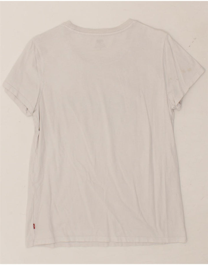 LEVI'S Mens Graphic T-Shirt Top Medium White Cotton Vintage Levi's and Second-Hand Levi's from Messina Hembry 