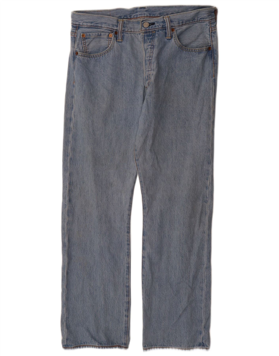 Levi's Mens Straight Jeans W34 L30 Blue Cotton
