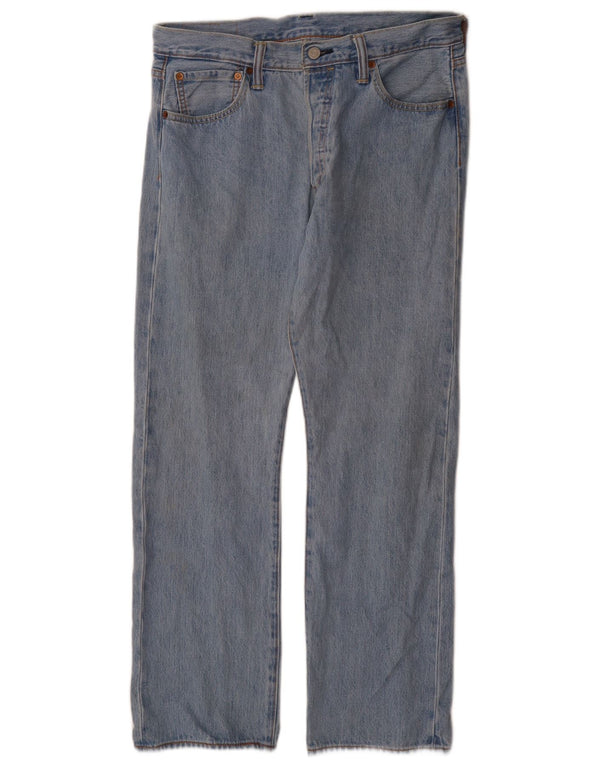 Levi's Mens Straight Jeans W34 L30 Blue Cotton