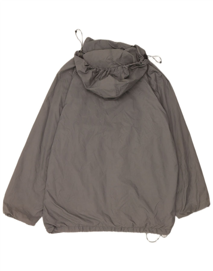 Champion Mens Hooded Oversized Rain Jacket UK 38 Medium Grey
