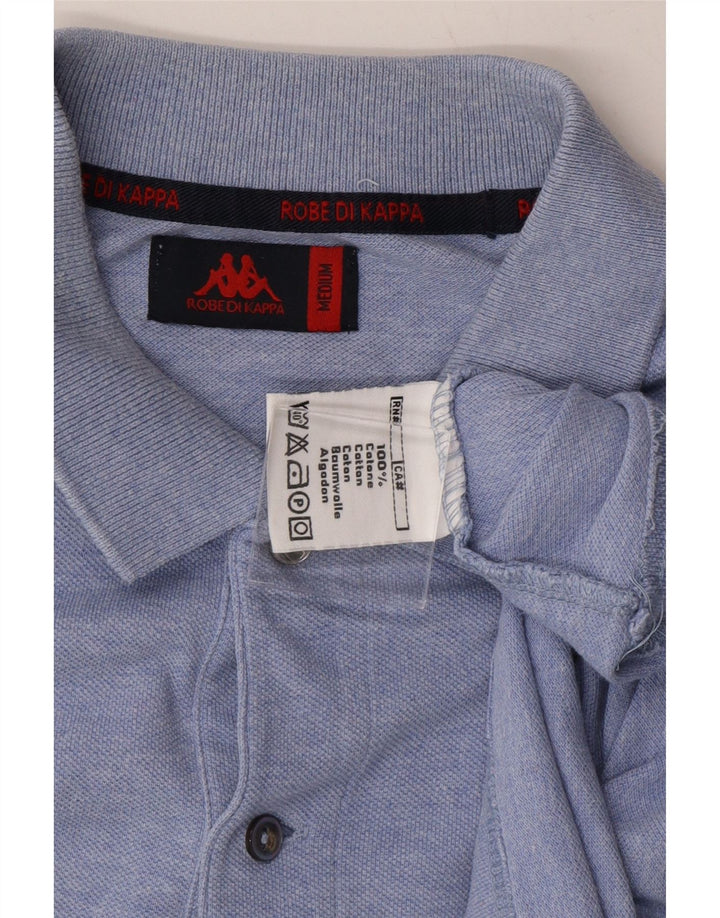 KAPPA Mens Polo Shirt Medium Blue Cotton Vintage Kappa and Second-Hand Kappa from Messina Hembry 