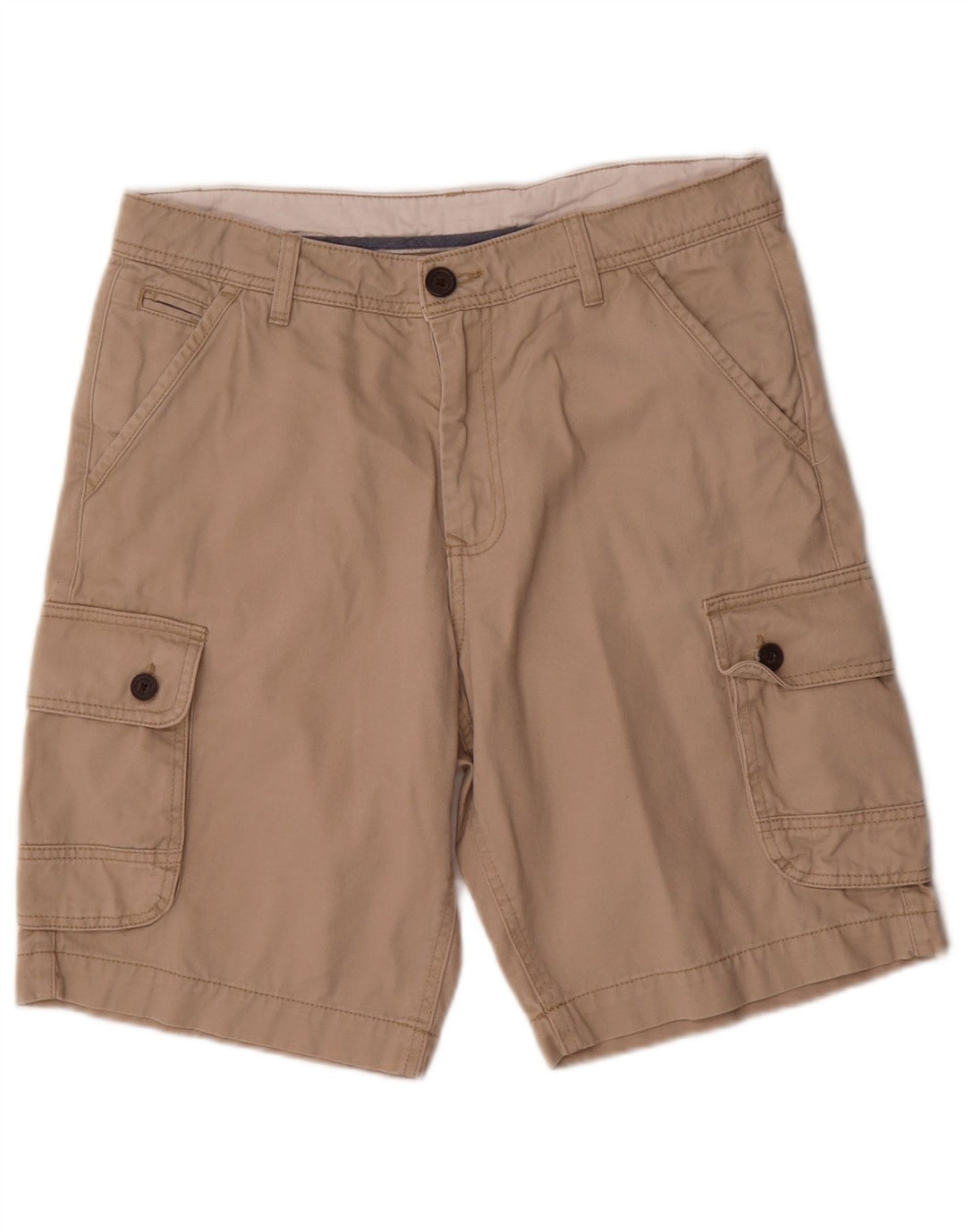 Crew Clothing Mens Cargo Shorts W32 Medium Beige Cotton