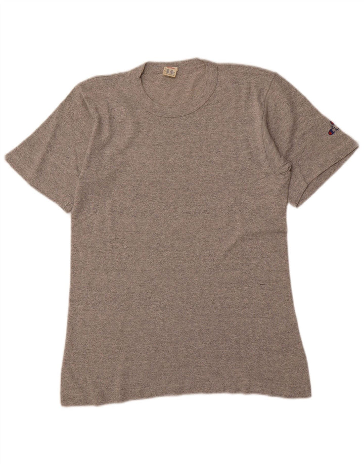 CHAMPION Mens T-Shirt Top Medium Grey Cotton