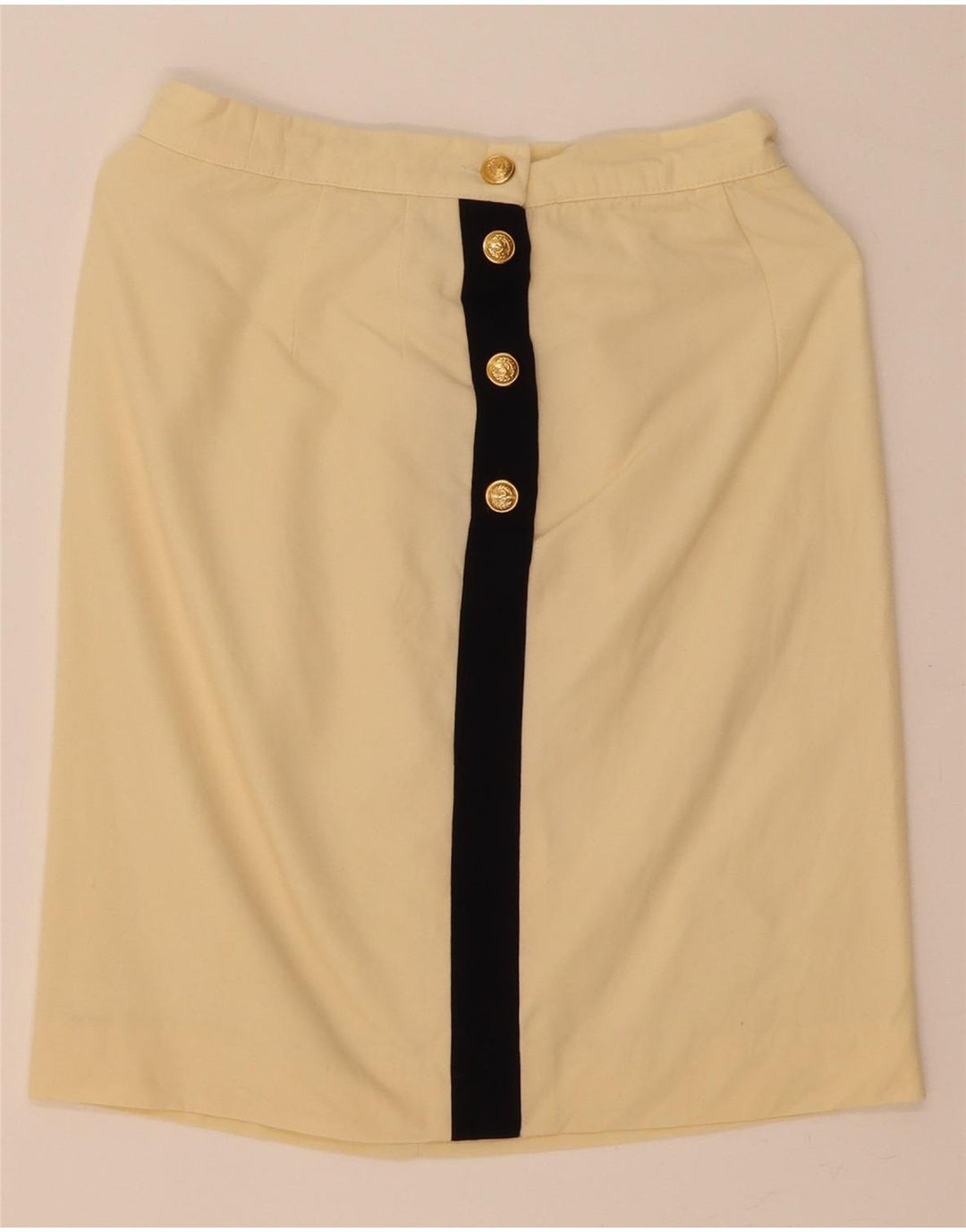 VINTAGE Womens Pencil Skirt W26 Small  Yellow Vintage Vintage and Second-Hand Vintage from Messina Hembry 