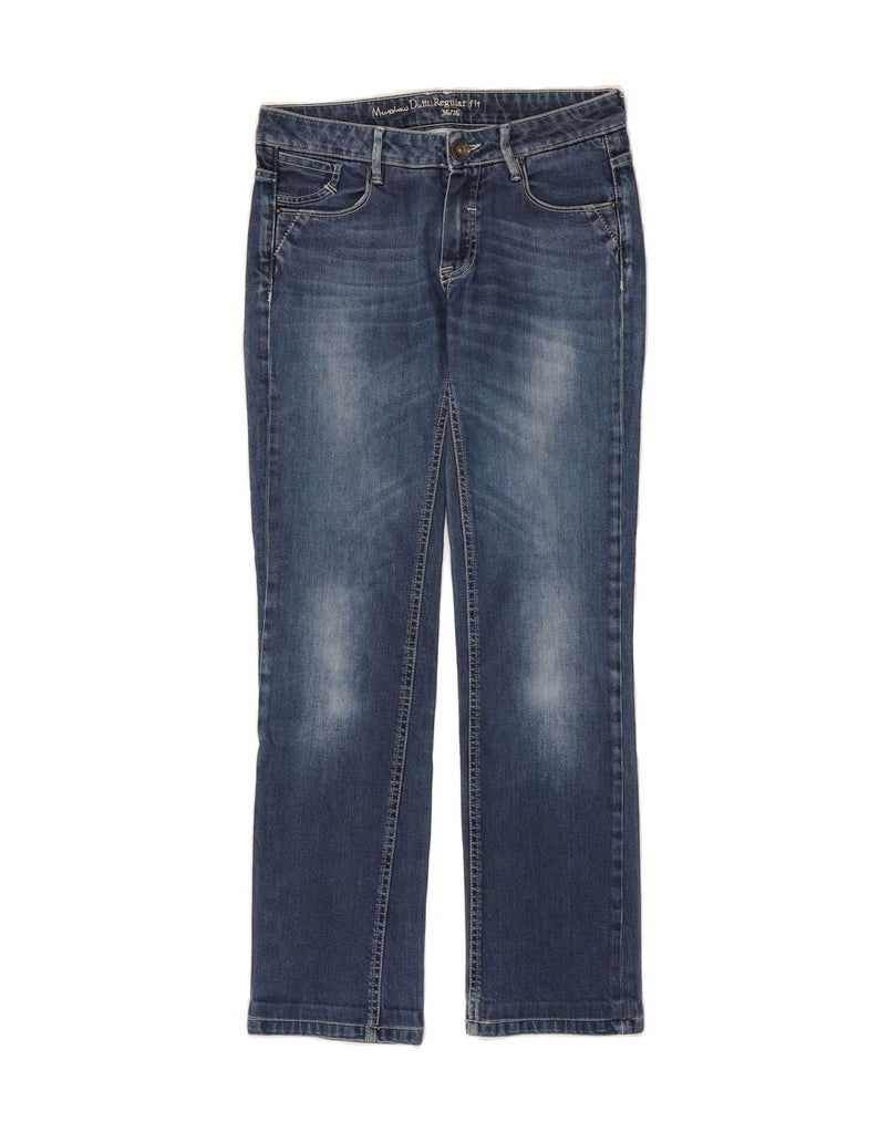 MASSIMO DUTTI Womens Regular Fit Straight Jeans EU 36 XS W26 L30 Blue Vintage Massimo Dutti and Second-Hand Massimo Dutti from Messina Hembry 