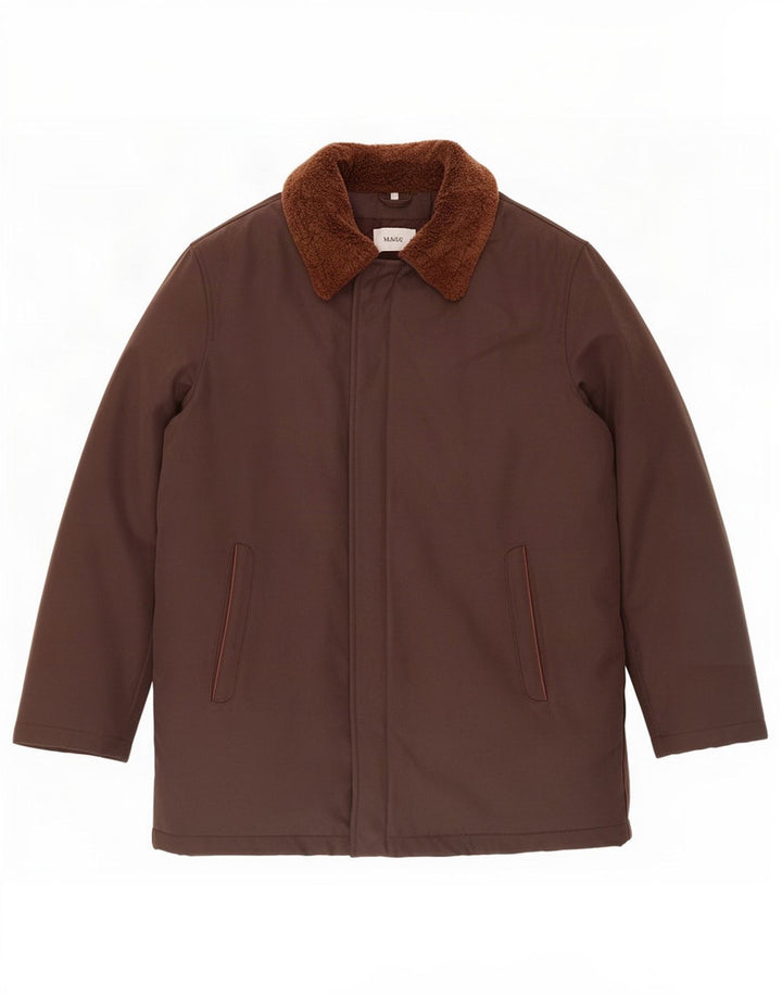 Mabrun Mens Bomber Jacket IT 50 Large Brown Polyester