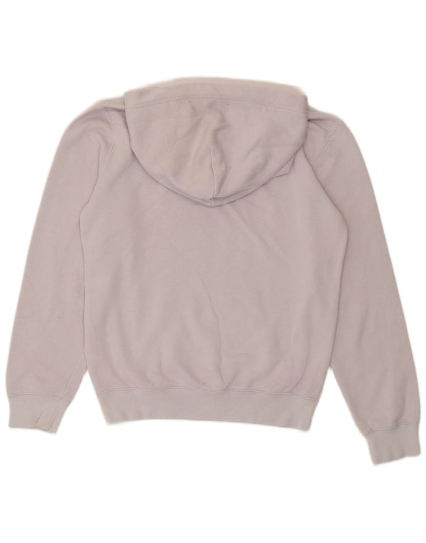 Champion Womens Graphic Oversized Hoodie Jumper UK 6 XS Purple Cotton