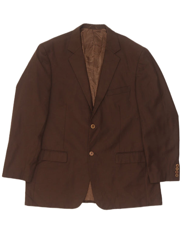 Pierre Cardin Mens 2 Button Blazer Jacket IT 58 4XL Brown
