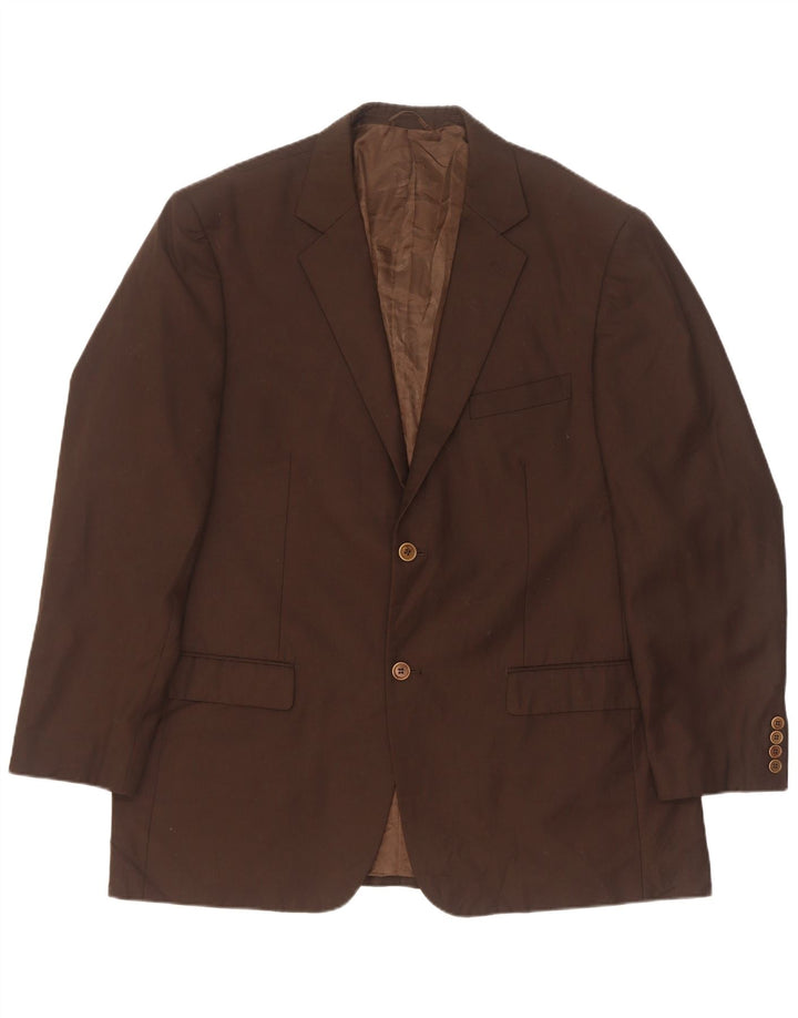 Pierre Cardin Mens 2 Button Blazer Jacket IT 58 4XL Brown