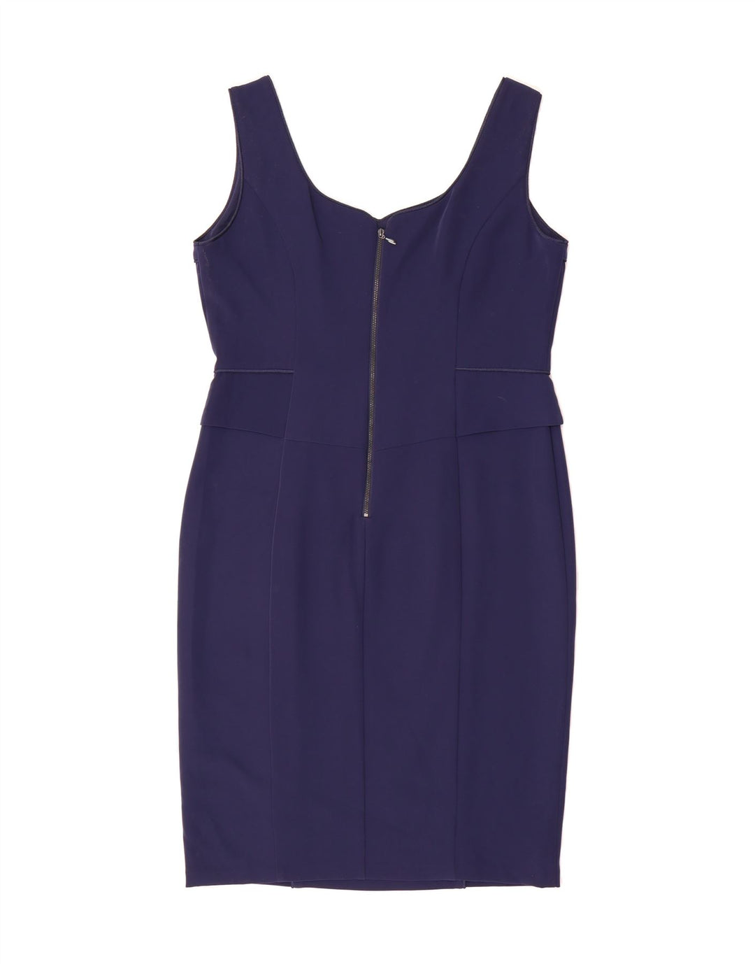 PHASE EIGHT Womens Sleeveless Sheath Dress UK 16 Large Navy Blue Polyester Vintage Phase Eight and Second-Hand Phase Eight from Messina Hembry 