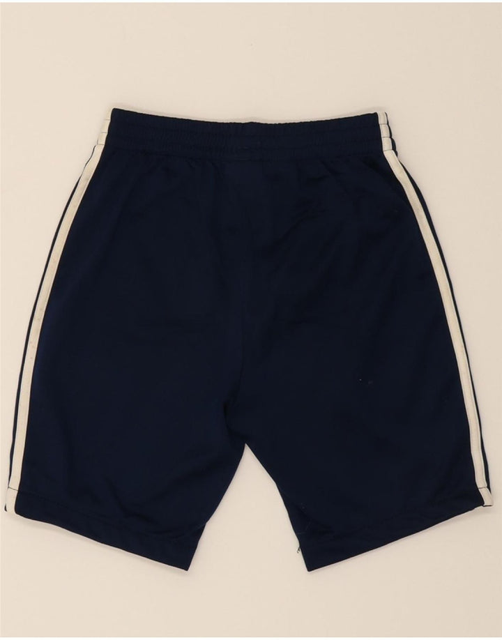 ADIDAS Boys Sport Shorts 9-10 Years  Navy Blue Polyester Vintage Adidas and Second-Hand Adidas from Messina Hembry 