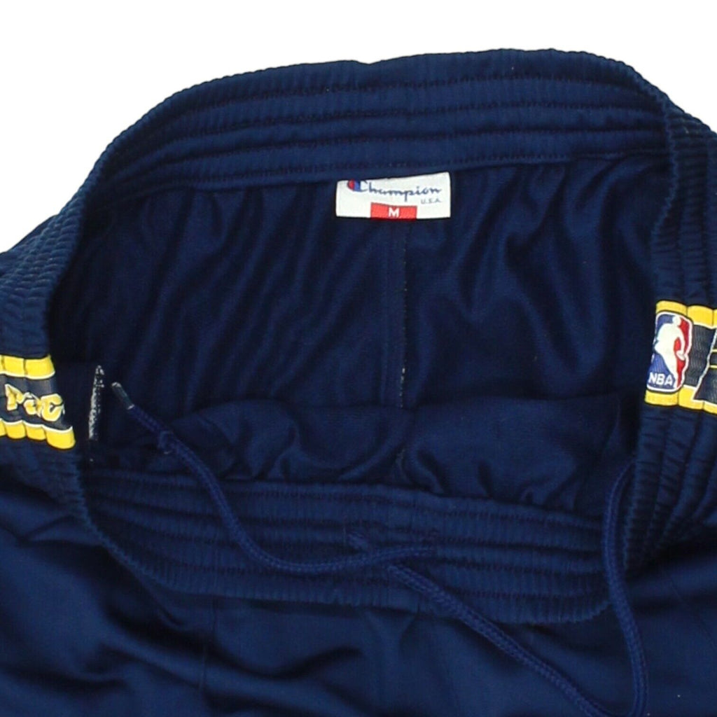 Indiana Pacers Champion Mens Navy Popper Tracksuit Bottoms | Vintage NBA Sports Vintage Messina Hembry and Second-Hand Messina Hembry from Messina Hembry 