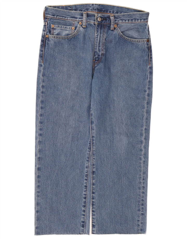 Levi's Mens 751 Cropped Straight Jeans W32 L24 Blue Cotton