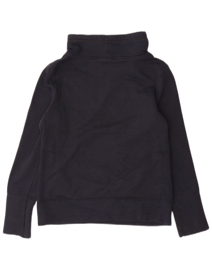 PUMA Womens Graphic Sweatshirt Jumper UK 12 Medium Navy Blue