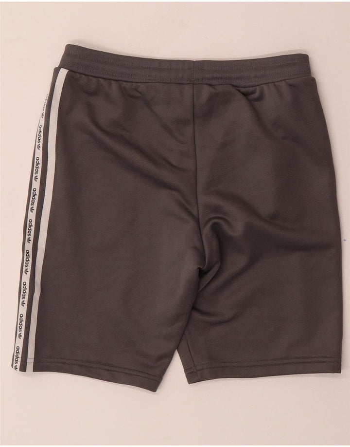 ADIDAS Boys Graphic Sport Shorts 11-12 Years  Grey Polyester