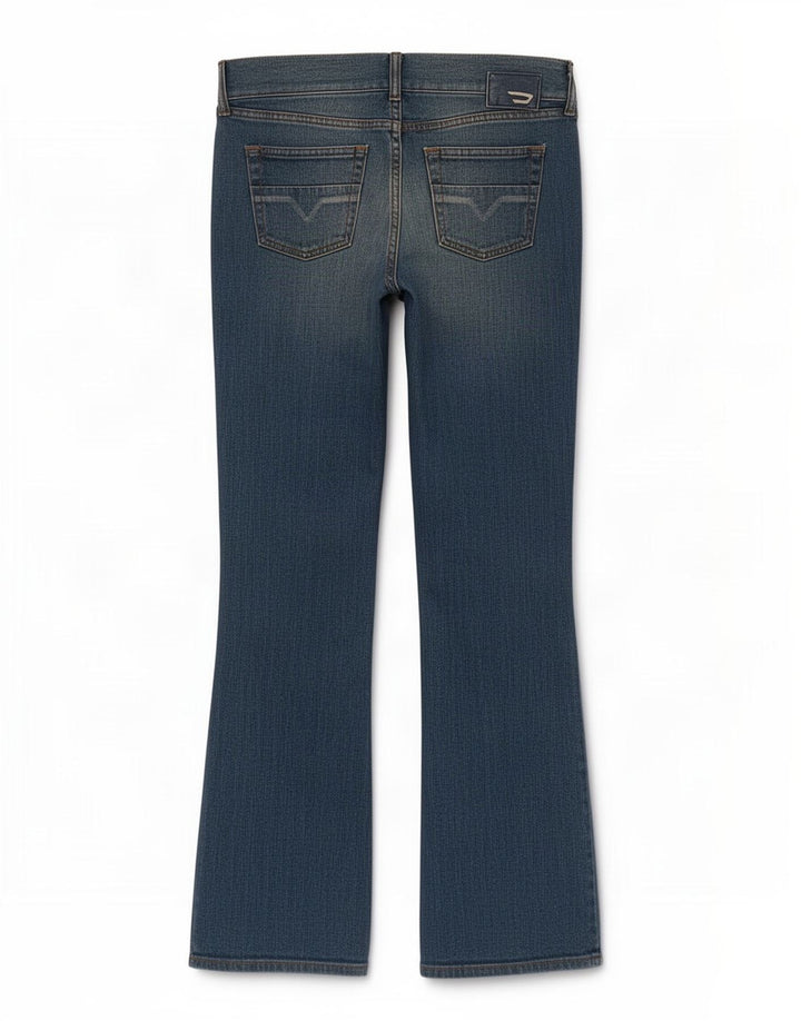Diesel Womens Bootcut Jeans W29 L33 Blue Cotton