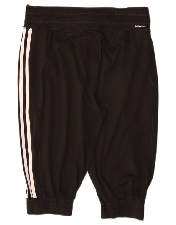 Adidas Womens Bermuda Sport Shorts UK 12 Medium Black Polyester