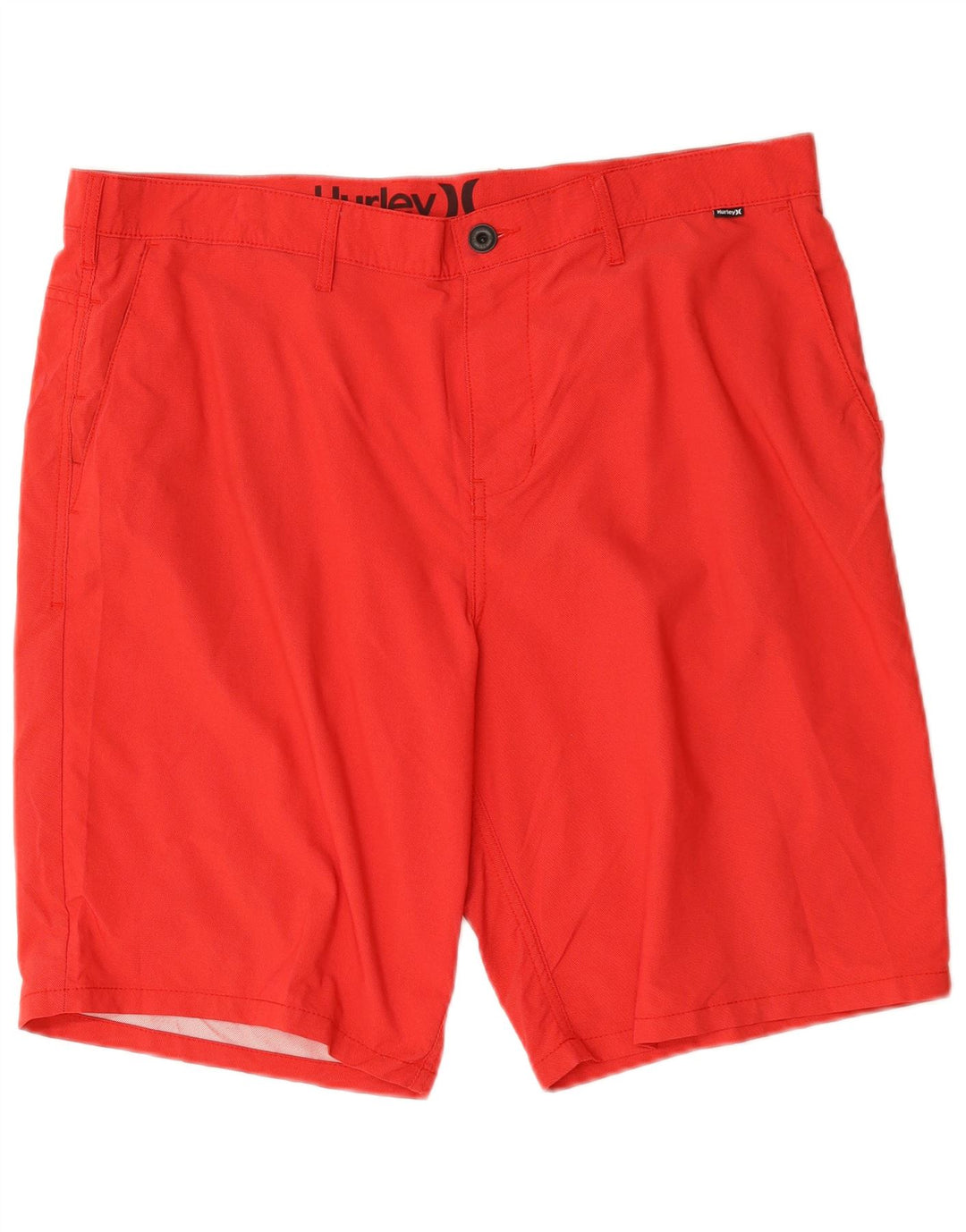 Hurley Mens Chino Shorts W38 XL Red Polyester