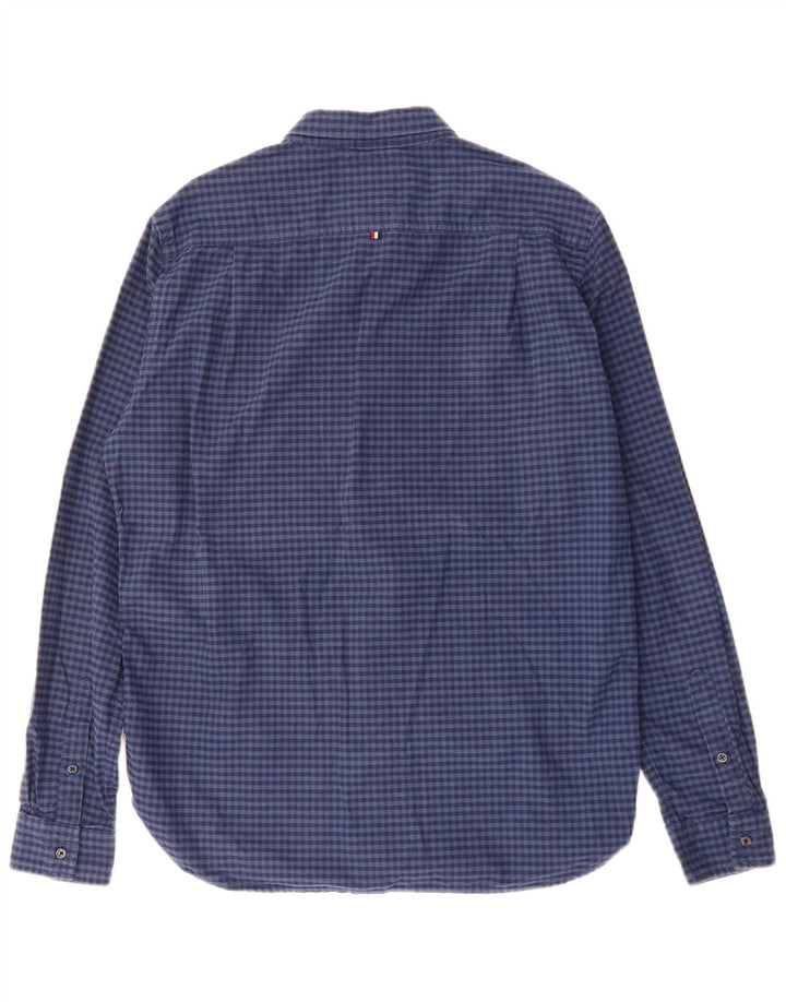 SUPERDRY Mens Shirt XL Navy Blue Gingham