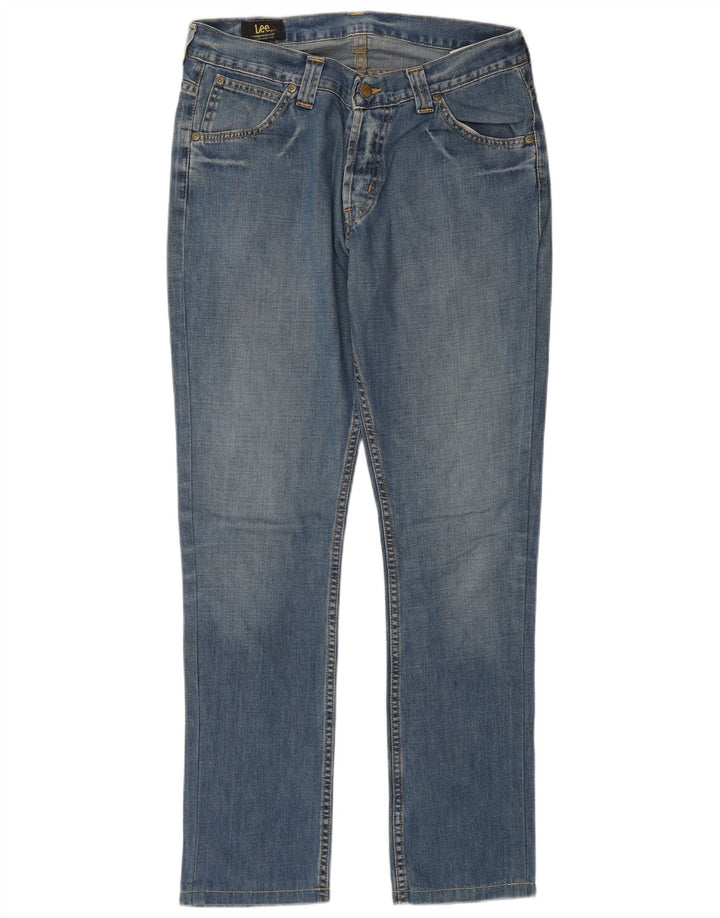 LEE Mens Roscoe Slim Jeans W32 L34 Blue Cotton