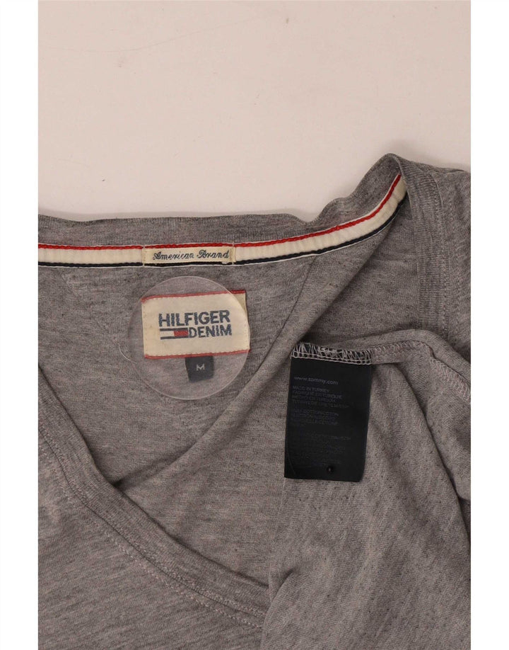 Tommy Hilfiger Mens T-Shirt Top Medium Grey Flecked Cotton