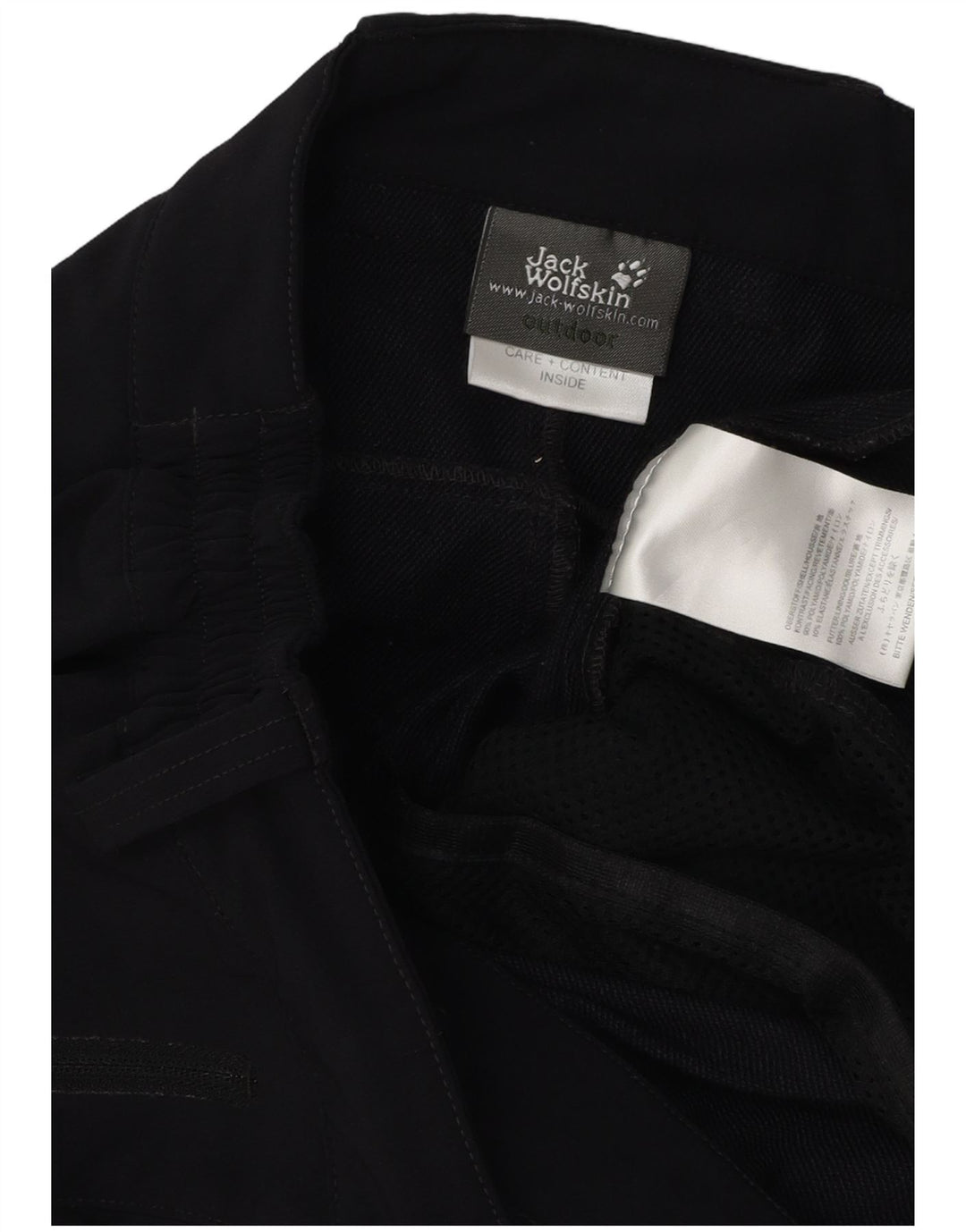 Jack Wolfskin Mens Hiking Cargo Trousers W33 L34 Black Polyamide