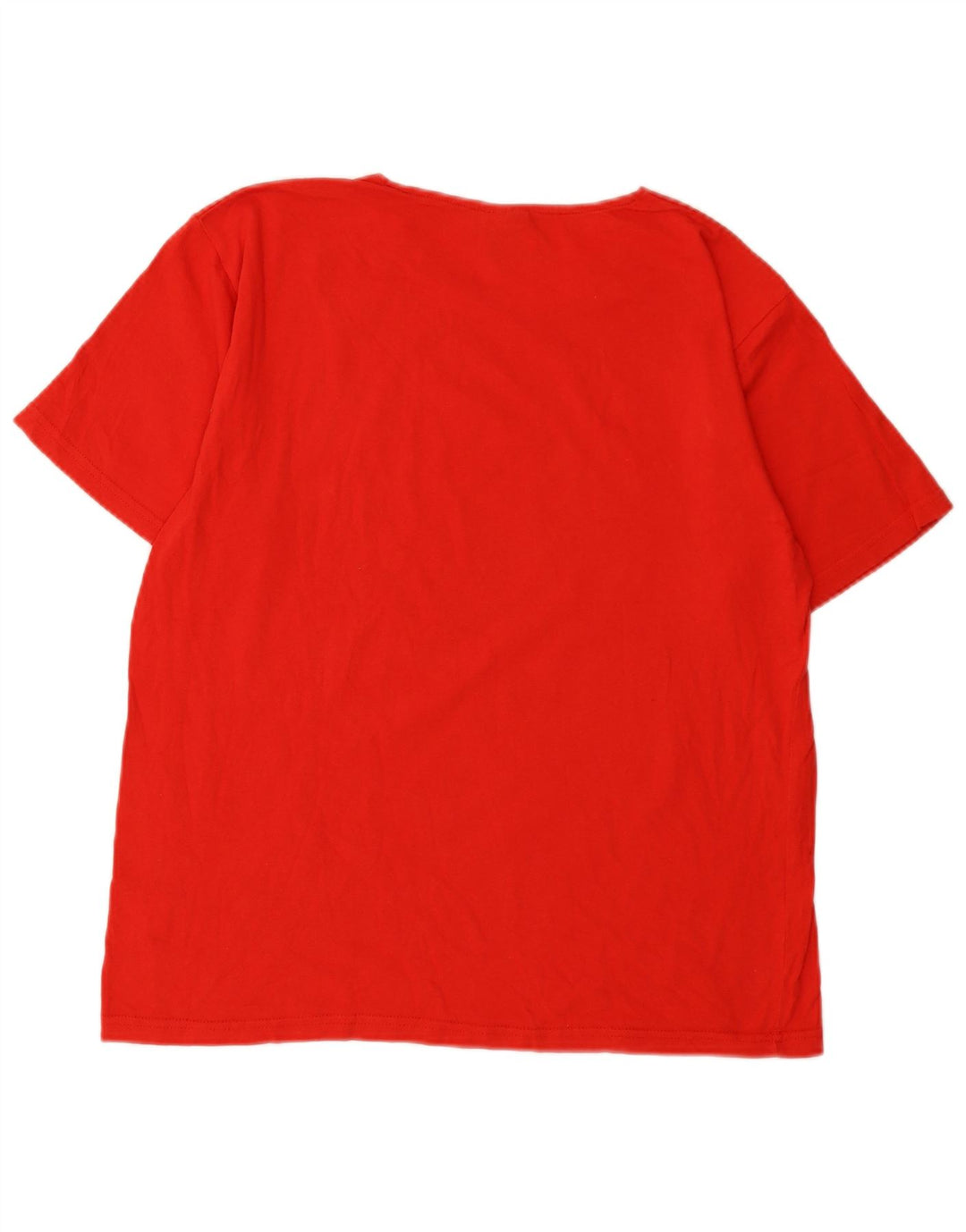 Reebok Mens Graphic T-Shirt Top Large Red Cotton