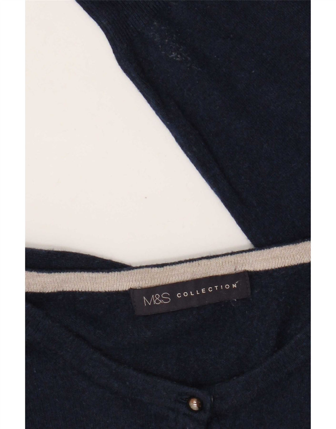 Marks & Spencer Womens Cardigan Sweater UK 16 Large Navy Blue