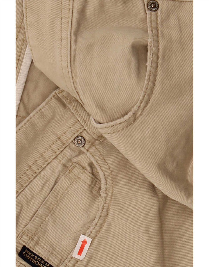 Jack & Jones Mens Slim Casual Trousers W30 L30 Beige