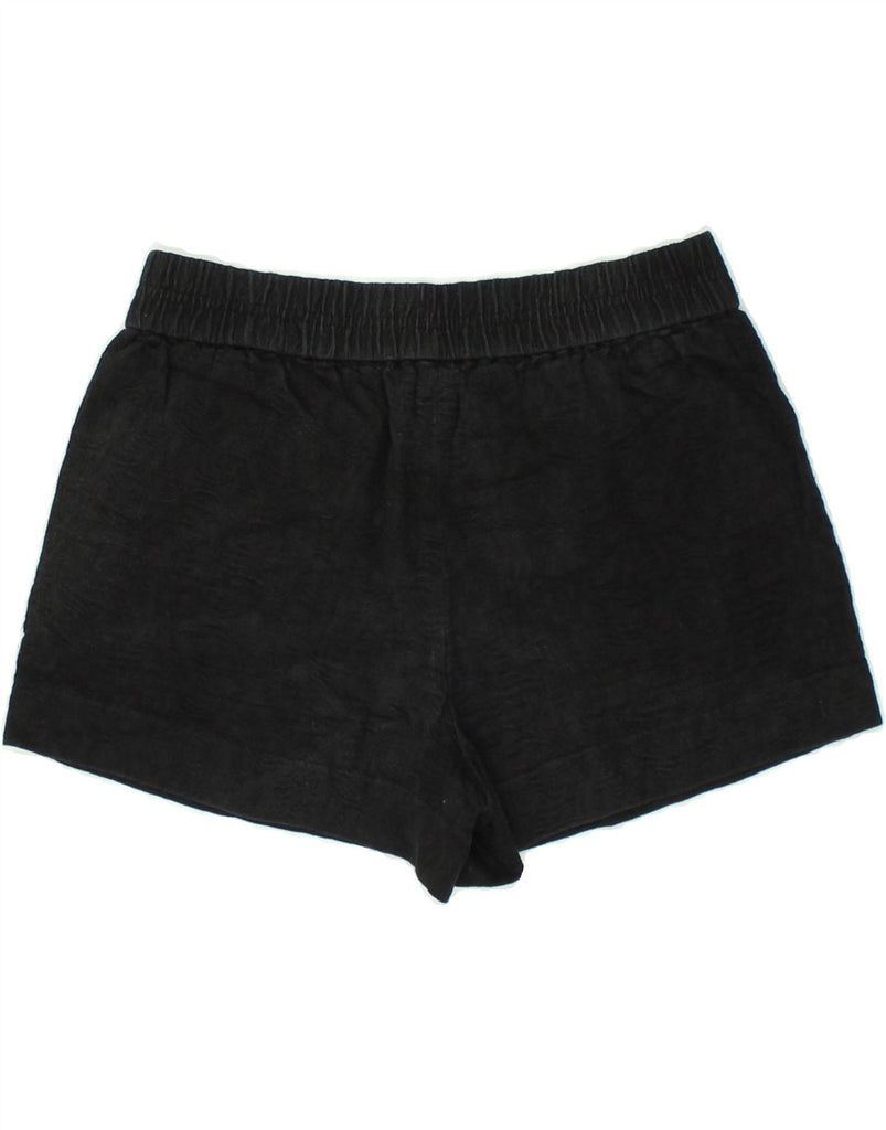 J. CREW Womens Hot Pants US 4 Small W30 Black Cotton | Vintage J. Crew | Thrift | Second-Hand J. Crew | Used Clothing | Messina Hembry 